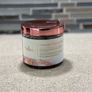 Manna Kadar Champagne Charcoal Body Scrub, 18.34oz